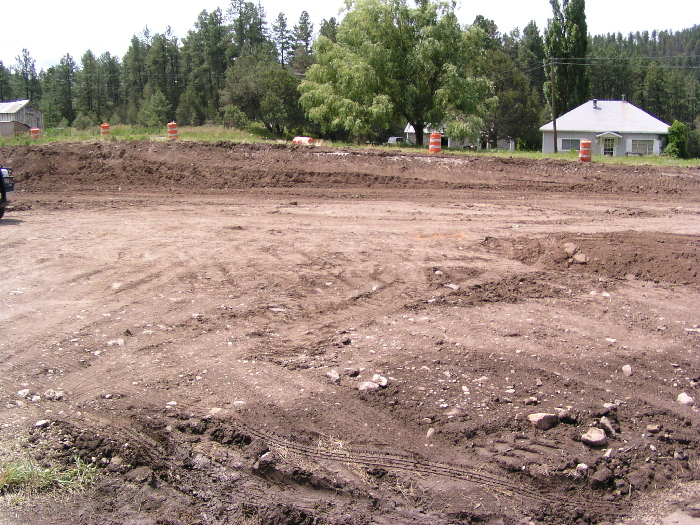 Clearing further from old building